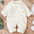 Handmade Knitted Baby Clothes Long Sleeve Newborn Baby Romper Winter Spring Baby Girl Romper Jumpsuit For Boys and Girls