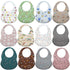 Cartoon Printed Adjustable Waterproof Silicone Feeding Bib Burp Cloth for  Baby