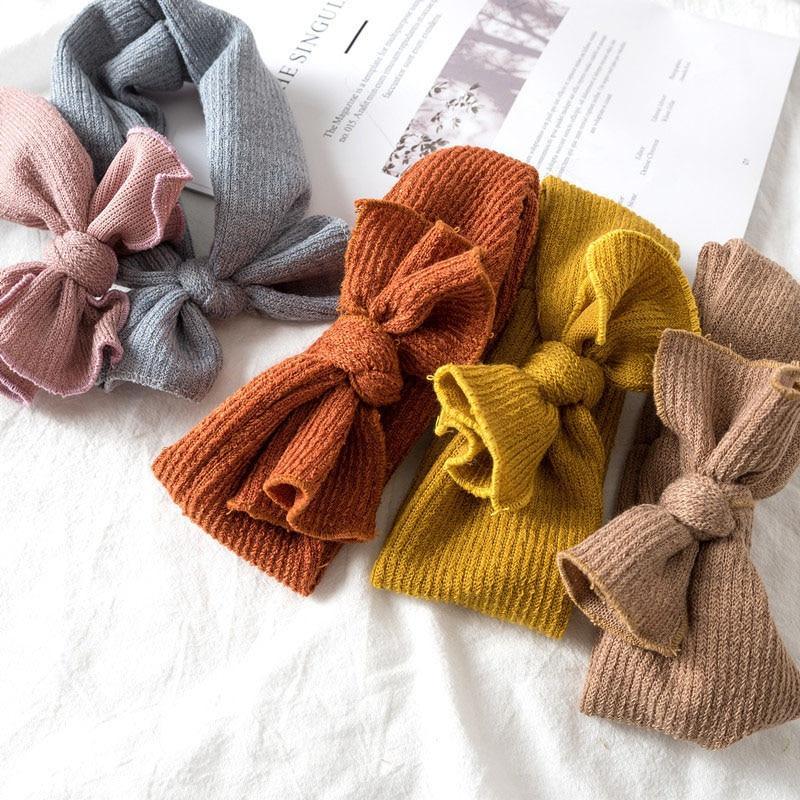 Modern Bowknot Baby Headband Elastic Turban Baby Girl Headbands Baby Girls Bow