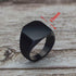 Great High Quality New Stainless Steel Elegant Black Men's Rings All-gloss Amazing Square Solid Titanium Classic Ring Luxury Wedding Engagement Jewelry