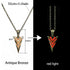 Epic Luminous Glowing Arrow Pendant Necklace Elegant Knight Spear Necklace Amazing Glow In The Dark Pike Necklace Luxury For Women Men Halloween Gift