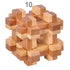 12 Style Brain Teaser 3D Wooden Interlocking Puzzles Game Toy Bamboo Small Size For Adults Kids