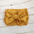 Modern retro Vintage Baby and Mom Textured Headwrap Pre-tied Turban Headband Bow Super Soft and Stretchy Hair Bows Kids Accessories for Girls and Moms