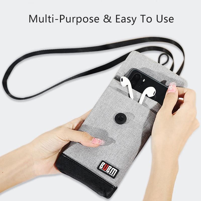 Universal Waterproof Wallet Bag Mobile Phone Shoulder Cover Case Holder Outdoor Sport Phone Pouch For Men