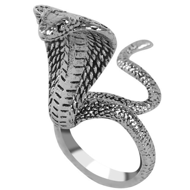 Fashion Retro Exaggerated Spirit Snake Ring Personality Punk Wind Snake-Shaped Nightclub Style  Ring For Women and Girs Student Trend Jewelry Design