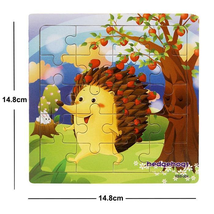 38 Style Cartoon Wooden Puzzle Children Animal/ Vehicle Toy For  2-6 Year Baby Early Educational Toys for Kids