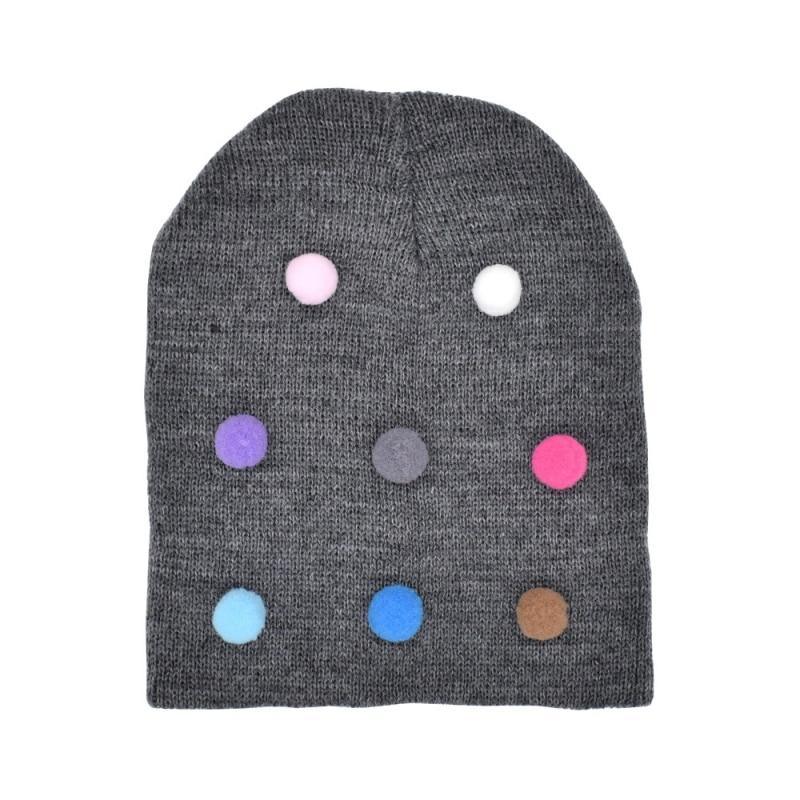 Baby Winter Autumn Warm Knit Hat For Girls Boys Solid Color In Modern New Style For Baby and Kids