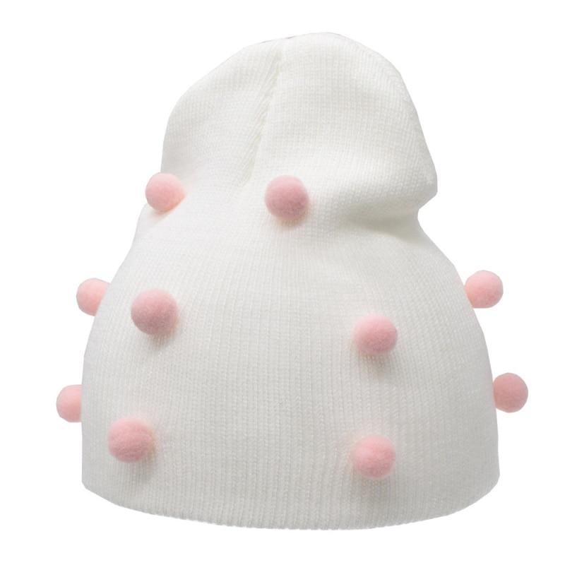 Baby Winter Autumn Warm Knit Hat For Girls Boys Solid Color In Modern New Style For Baby and Kids