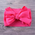 Newborn Large Bow Headwrap for Baby Girl Fabric Messy Bow Headband Turban Bowknot Tie