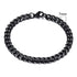 Luxury Popular Mens Simple 3-11mm Stainless Steel Curb Cuban Link Chain Bracelets for Women and Men Unisex Wrist Jewelry Brecelet