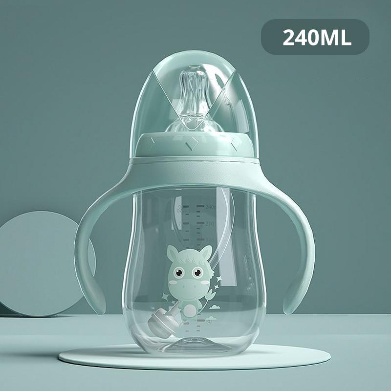 Baby Bottles Drinking Cup Feeding Bottle Wide-Caliber Drinking Milk Drinking Water Dual-use Bottle For baby and Kids