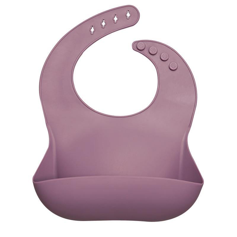 Silicon Breastplate Baby Bib Waterproof Solid Infant Bandana Bibs Newborn Feeding Burp Cloth Bib For Kids