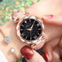 Women Casual Leather Ladies Watch Quartz Wrist Watch Starry Sky Female Clock For Women and Lady and Girls