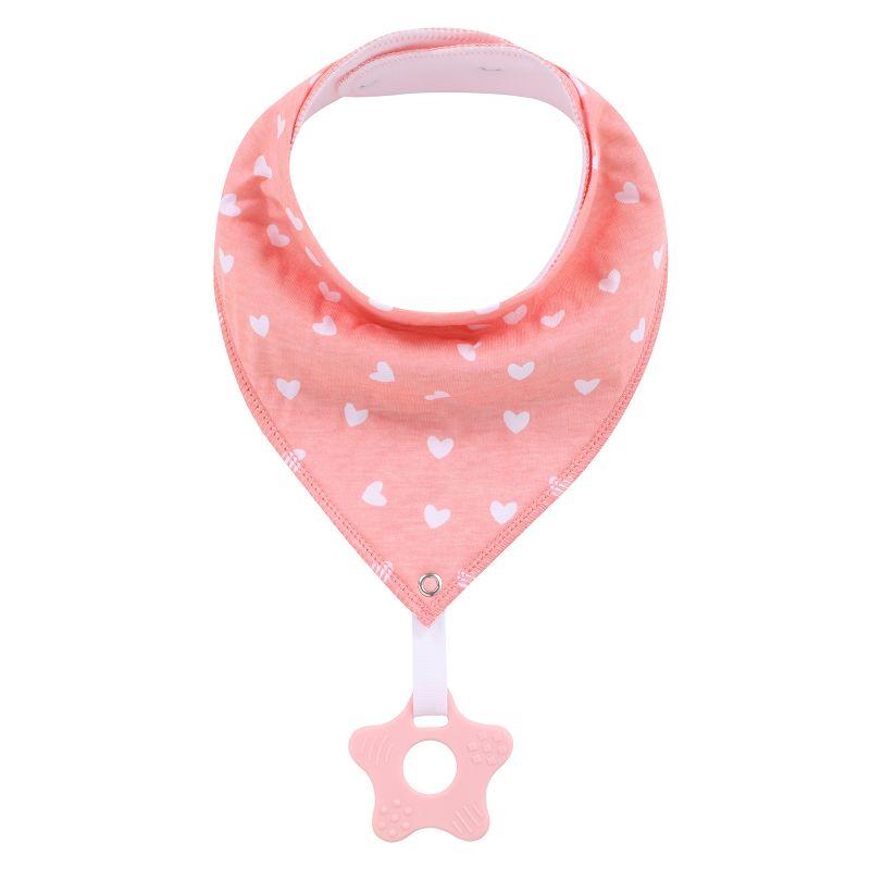 100% Organic Cotton Super Absorbent And Soft Unisex Baby Bandana Drool Bibs And Teething Toys For Newborn