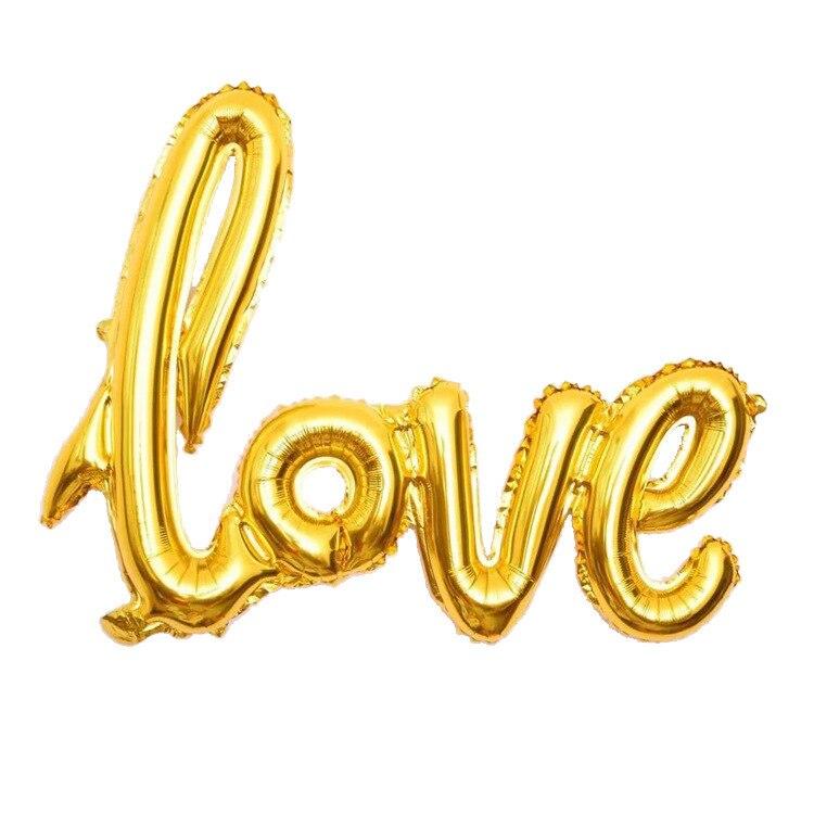 108cm LOVE Letter Foil Balloon For Wedding Valentines Anniversary  Birthday Party Decoration In  Luxury Style A class