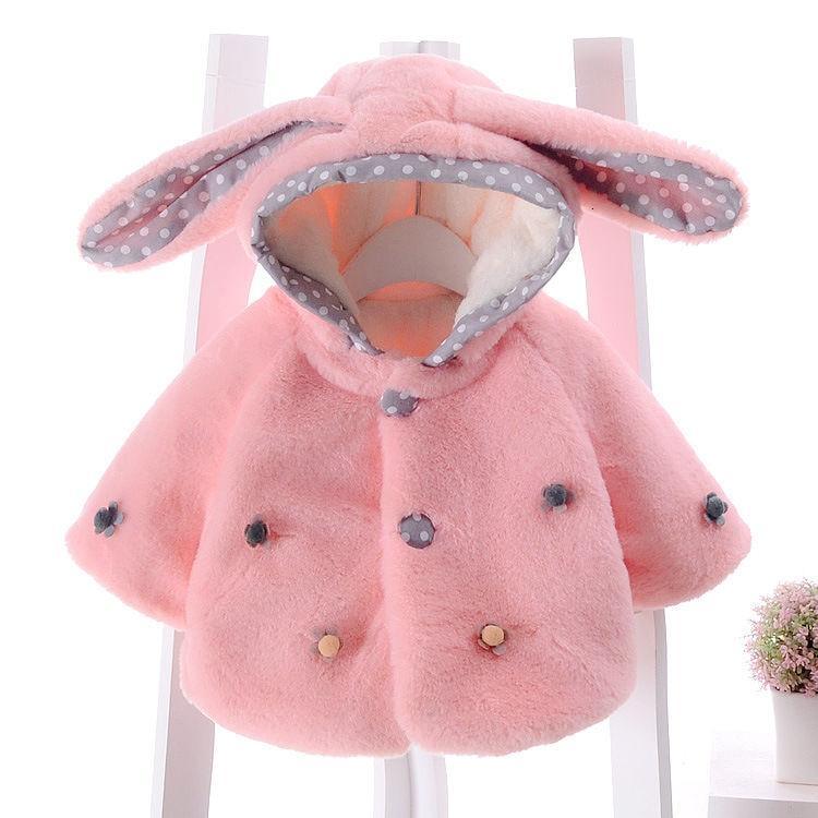 Baby Toddler Clothes Cute Fleece Fur Winter Warm Coat / Jacket for Kids Outerwear In Modern New Style