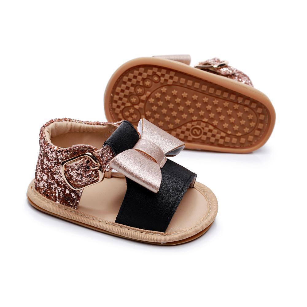 Baby Kids Girl Sandals Pre Walker Newborn PU Leather Soft Sole Shoes Bowknot Girls Shoes