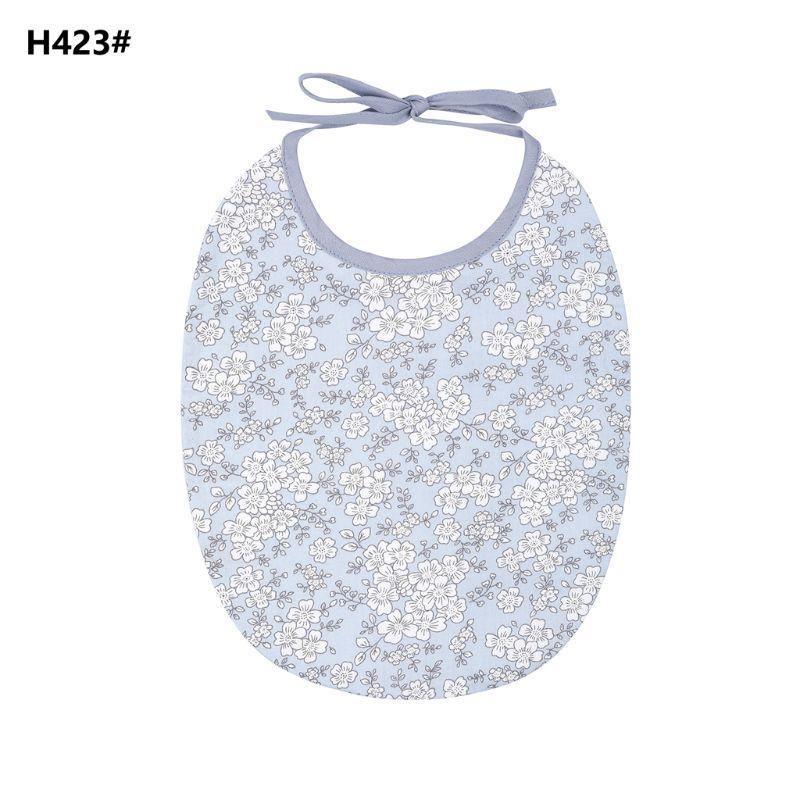 Floral Vintage Newborn Double Side Bibs Boys Girls Waterproof Linen Cotton Saliva Towel