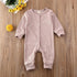 Baby Girl / Boy Clothes Kids Knitted Long Sleeve Autumn Winter Romper Solid Jumpsuit Outfit