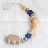 Modern Wood Pacifier Clip Chain Holder Nipples Pacifier Clips Pacifier Teether Teething Toy Cartoo Wooden Bracket For Pacifier For Kids