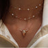 Luxury Modern Moon and Star Arabic Crystal Choker Multilayer Chain Necklaces For Women Luxury Jewelry Vintage Cool Style For Ladies