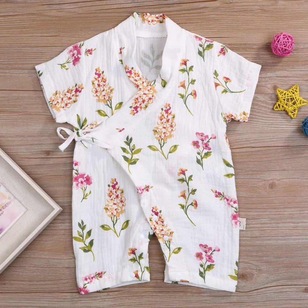 Newbor Summer Romper Jumpsuit Sleepwear In Casual Style for New Born Baby Boys and Girls