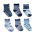 6 Pairs Cotton Children's Anti-slip Low Cut Floor Socks With Rubber Grips For Boys And Girls