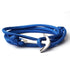 New Navy Blue Anchor Bracelet Men Friendship Anchor Bracelet Handmade Multi-layer Nylon Rope Chain Men And Women Jewelry