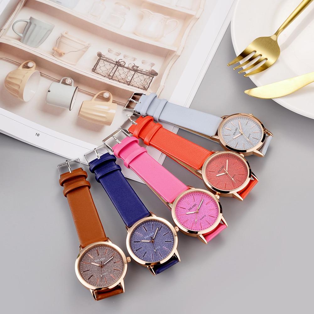 Sky watch women lady watch for woman Casual Quartz Leather Band Analog women clock luxury Wristwatch For Women and Girls