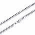 Amazing Silver Square Box Link And Modern Ingot Chain Elegant Necklace Luxury For Men Stainless Steel Choker