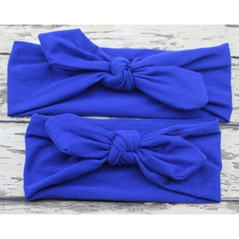 Modern Mother & Daughter Rabbit Ears Bow Hair Bands Cloth Headband Bowknot Headwear Bow