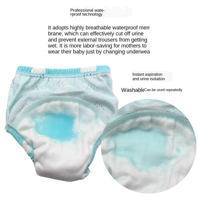 Baby Training Pants Cloth Diapers Washable 6 Layers Gauze Cover Breathable Spring Reusable Newborn Diaper Nappies For Baby and Kids