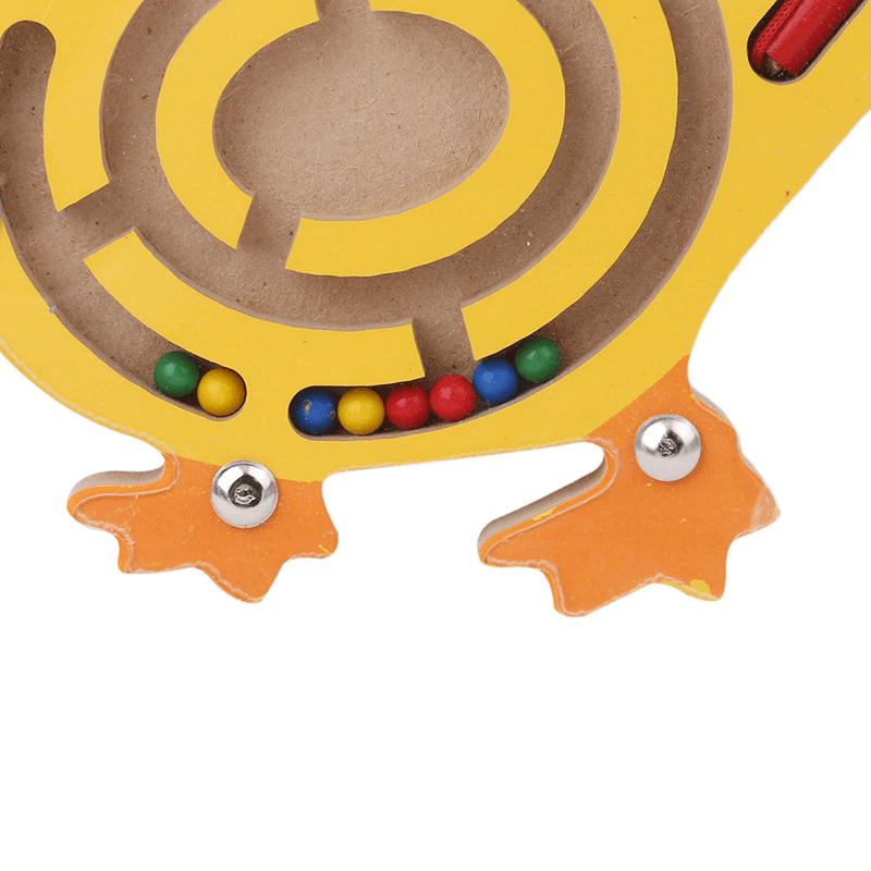 Children Magnetic Maze Toy Kids Wooden Puzzle Game Toy Kids Early Educational Brain Teaser Wooden Toy Intellectual Stevvex Board