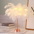 STEVVEX Feather Table Lamp USB Rechargeable Tree Shape LED Lights Decorative Flashing Lamp Night Light Lamps For Bedroom