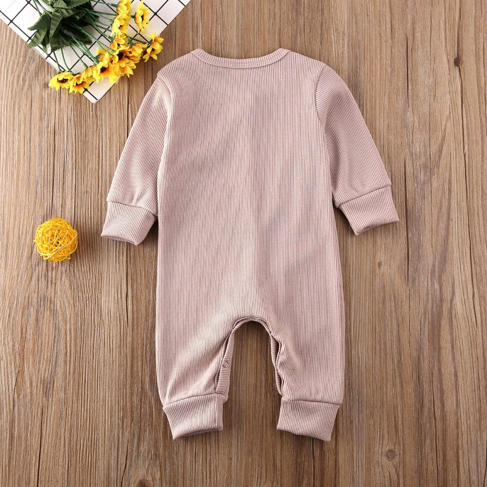 Baby Girl / Boy Clothes Kids Knitted Long Sleeve Autumn Winter Romper Solid Jumpsuit Outfit