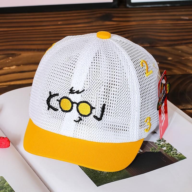 Luxury Summer Newborn Baby Sun Hat Cotton Beret Hat Cartoon Striped Bear Snapback Baseball Cap Baby Hats For girls and Boys Kids