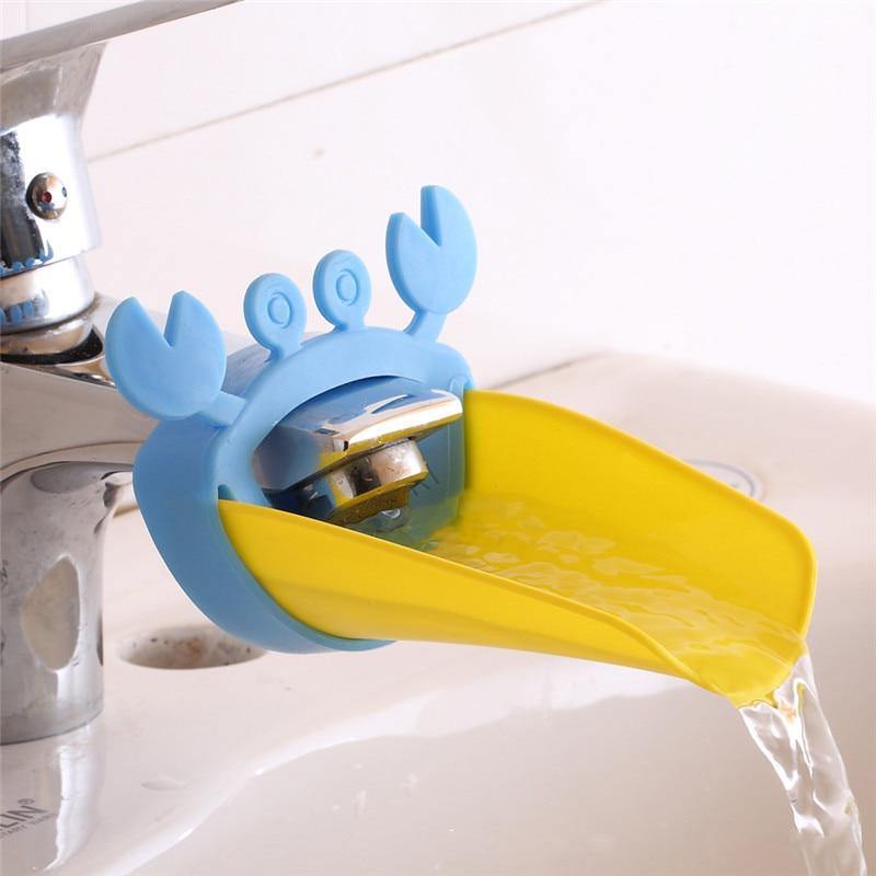 Silicone Baby Bath Toys Kids Faucet Extender children Hand Washing extender Bathroom Sink Rubber Water Reach Faucet Sink