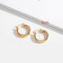 New Minimalist Gold Metal Large Circle Geometric Round Big Hoop Earrings for Women and Girl In Wedding Party Jewelry Style