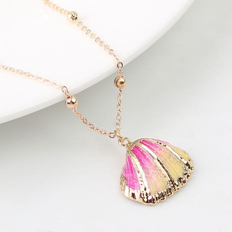 Boho Conch Shell Necklace Shell Gold Shell Chain Necklace Women Seashell Choker Necklace Pendants Jewelry Bohemian Female