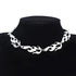 Modern Streetwear Flame Unisex Choker Elegant Necklace Punk Style Gold Black Pendant Necklace Luxury Rock Chain Jewelry Accessories