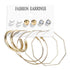 Elegant Plain Gold Metal Pearl Hoop Earrings In Fashion Big Circle Style For Women