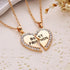 BFF Trendy Necklace For Women Crystal Elegant Heart Pendant Best Friend Letter Luxury Necklace Fashion Couple Necklace Men Friendship Jewelry