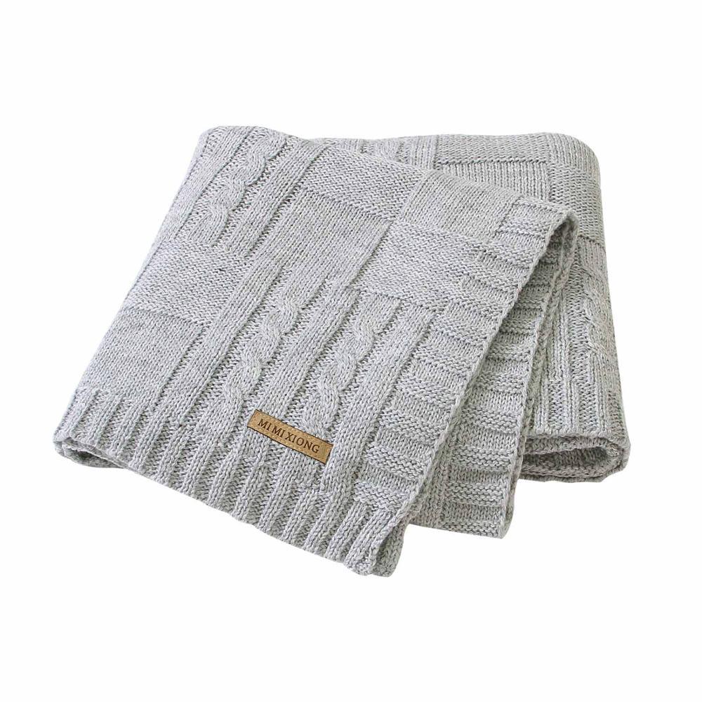 Baby Blanket Knitted Newborn Swaddle Wrap Blankets Super Soft Toddler Infant Bedding Quilt For Bed Sofa Basket Stroller