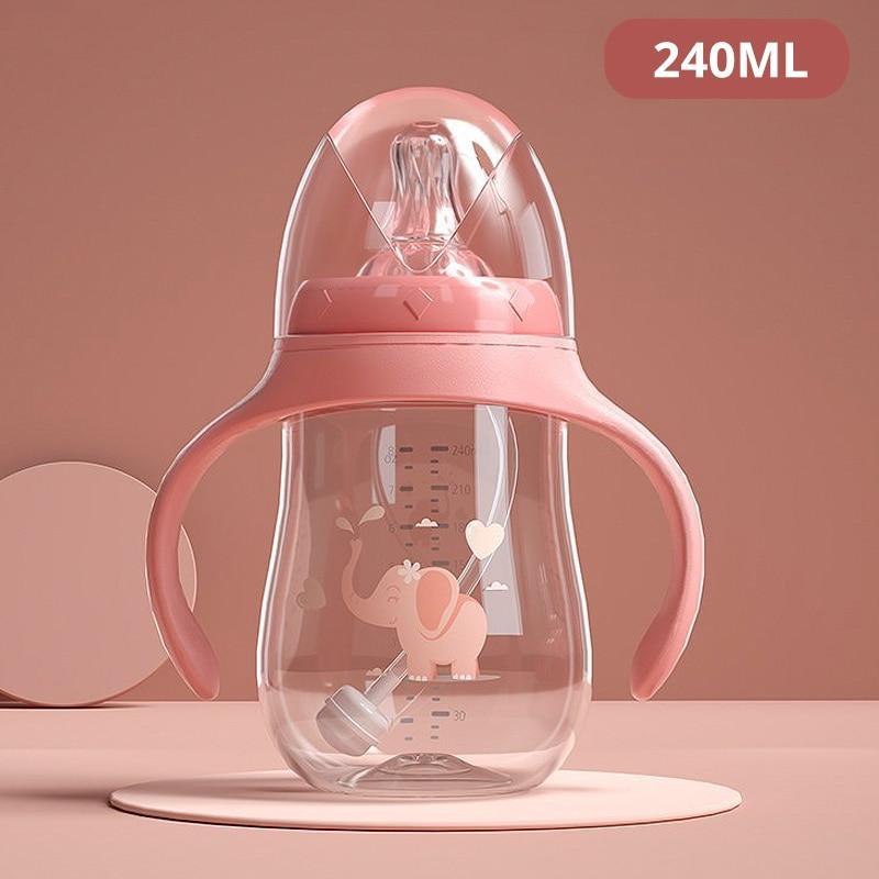 Baby Bottles Drinking Cup Feeding Bottle Wide-Caliber Drinking Milk Drinking Water Dual-use Bottle For baby and Kids