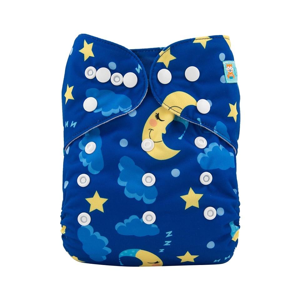 Baby One Size Fits All Reusable Baby Cloth Diaper with  Microfiber Insert Diaper For Baby Boys and Baby Girls In Modern New Printed Design