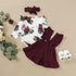 Newborn Baby Girl Floral Romper Jumpsuit Skirts Clothes Set Outfit Headband Cute Design Perfect Gift