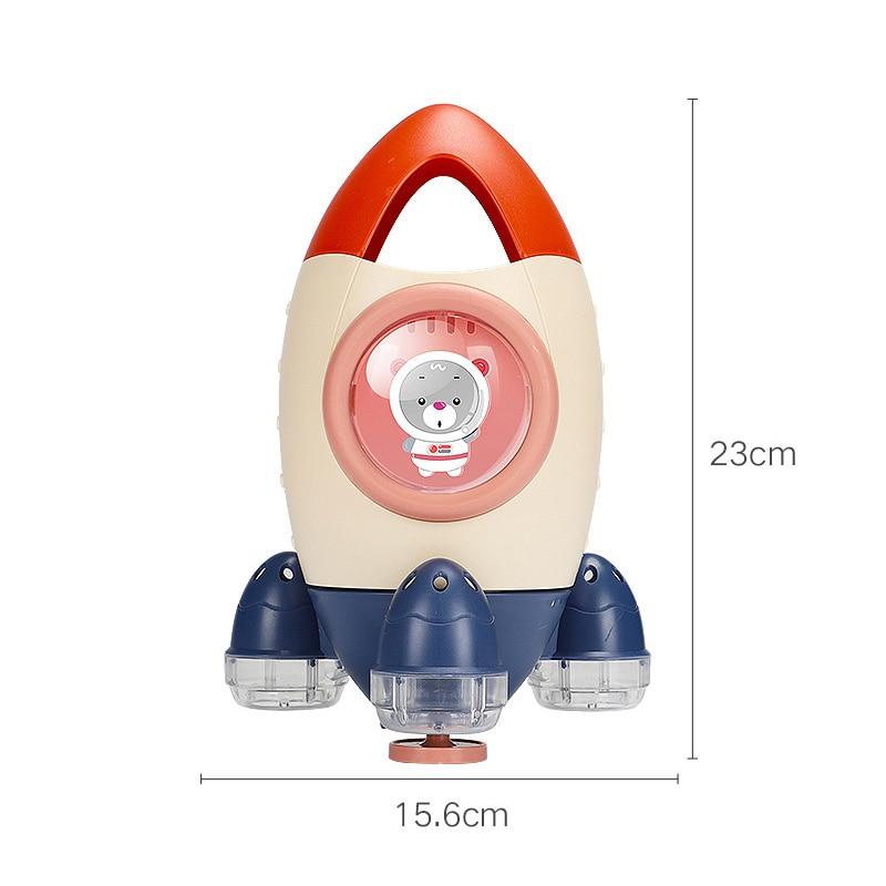 Baby Spin Water Spray Rocket Bath Toys for Children Toddlers Shower Game Bathroom Sprinkler Baby Bath Toy for Kids