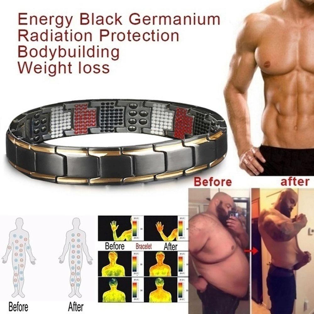 New Modern Fashion For Men Strength Therapy Bracelet Health Energy Bio Magnetic Male Gift Adjustable