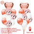 Birthday Balloons Foil Number Ballon Banner Party Decorations  Rose Gold