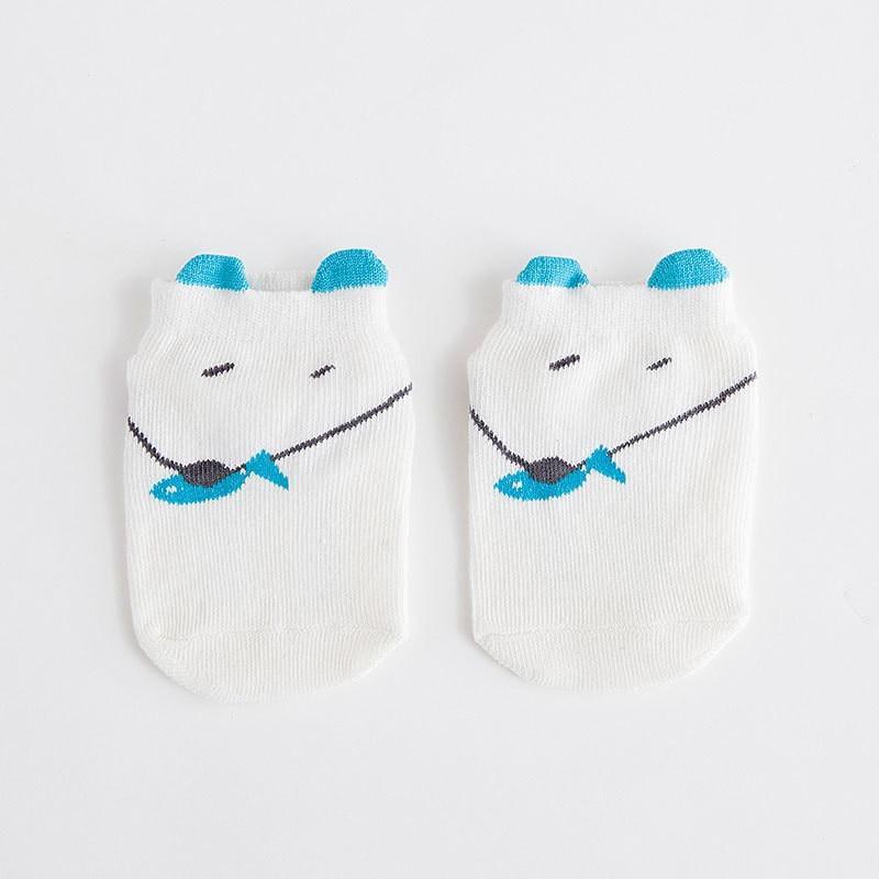 Elegant Printed Baby Anti Slip SocksBaby Toddler Low Cut Socks For Boys and Girls Kids